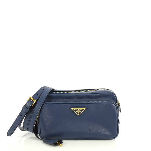 Prada Front Pocket Pochette Crossbody Bag Saffiano Leather - ShopStyle