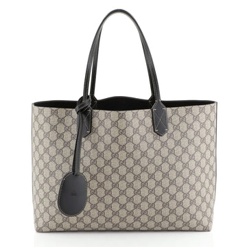 Gucci Reversible Tote GG Print Leather Medium Brown 445284