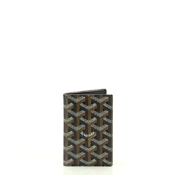 Goyard Saint Pierre Card Holder Coated Canvas Brown 445289