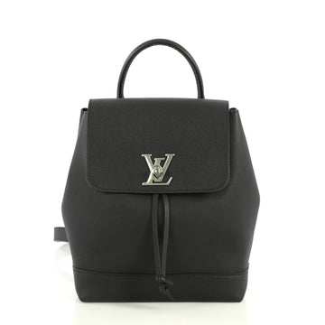Louis Vuitton Lockme Backpack Leather Black 445333
