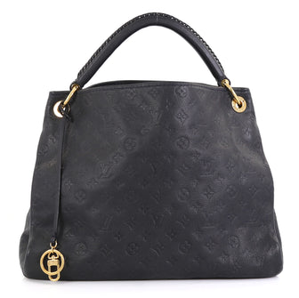 Louis Vuitton Artsy Handbag Monogram Empreinte Leather MM Blue 445541