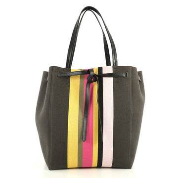 Celine Phantom Tie Cabas Tote Canvas Medium Green 445551