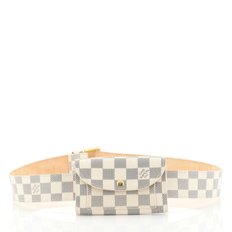 Louis Vuitton Pouch Belt Damier White 445589