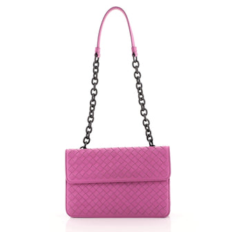 Bottega Veneta Double Sided Crossbody Bag Intrecciato Nappa Pink 445601