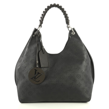 Louis Vuitton Carmel Hobo Mahina Leather Black 4457902