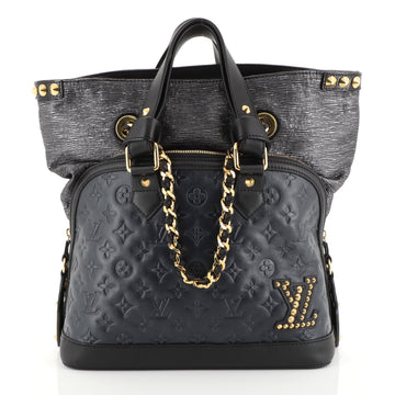 Louis Vuitton Double Jeu Neo Alma Bag Monogram Embossed Leather  Blue 445861
