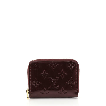 Louis Vuitton Zippy Coin Purse Monogram Vernis Red 445931