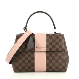 Louis Vuitton Bond Street Handbag Damier with Leather Brown 446091