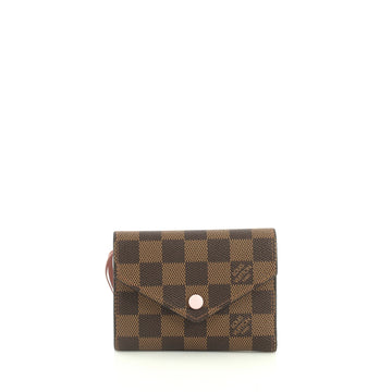 Louis Vuitton Compact Victorine Wallet Damier Brown 446092