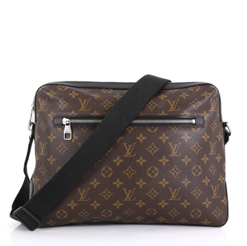 Louis Vuitton Torres Handbag Macassar Monogram Canvas GM Brown 446093