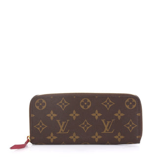 Louis Vuitton Clemence Wallet Monogram Canvas Brown 446138