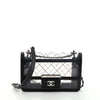 Chanel Beauty Lock Flap Bag Quilted PVC With Lambskin Mini Black 446451