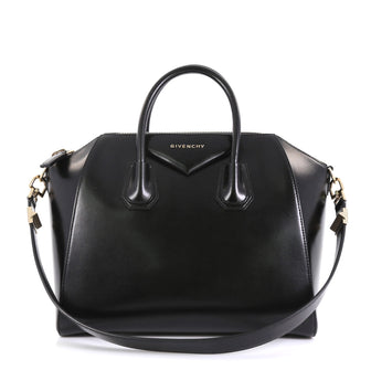 Givenchy Antigona Bag Glazed Leather Small Black 446461