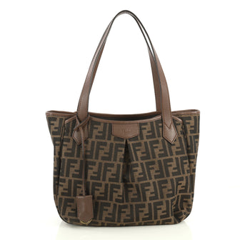 Fendi Tote Zucca Canvas Large Brown 446598