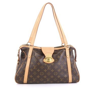 Louis Vuitton Stresa Handbag Monogram Canvas PM Brown 446615