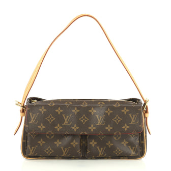 Louis Vuitton Viva Cite Handbag Monogram Canvas MM Brown 4466727