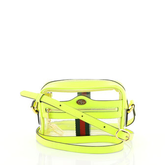 Gucci Ophidia Shoulder Bag PVC Mini Green 4466764