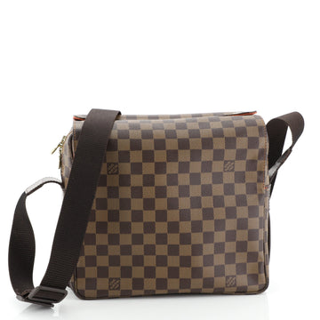 Louis Vuitton Naviglio Handbag Damier Brown 446677