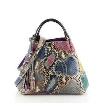 Gucci Soho Convertible Shoulder Bag Python Small Multicolor 4467215