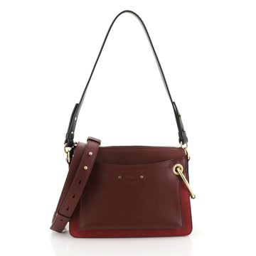 Chloe Roy Shoulder Bag Leather Small Red 446722