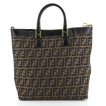 Fendi Convertible Tote Zucca Coated Canvas Brown 4469611