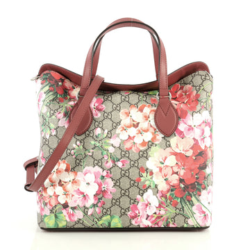 Gucci Convertible Folded Tote Blooms Print GG Coated Canvas Medium Print 446968