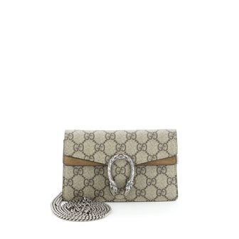 Gucci Dionysus Bag GG Coated Canvas Super Mini Brown 447001