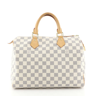 Louis Vuitton Speedy Handbag Damier 30 White 447212