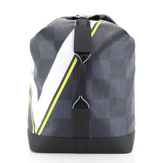 Louis Vuitton Sac Marin Handbag Latitude Damier Cobalt Blue 447241
