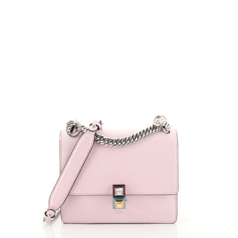 Fendi Kan I Bag Leather Small Pink 447571