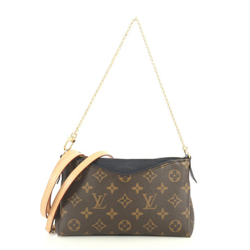 Louis Vuitton Pallas Clutch Monogram Canvas Brown 447771