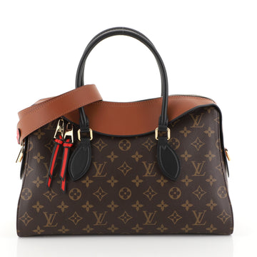 Louis Vuitton Tuileries Handbag Monogram Canvas with Leather  Brown 447862