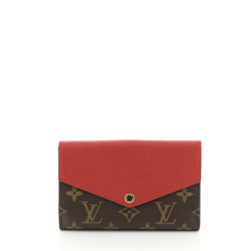 Louis Vuitton Pallas Compact Wallet Monogram Canvas and Calf Leather  Red 447891