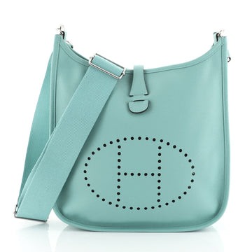 Hermes Evelyne Crossbody Gen III Epsom PM Blue 4479002