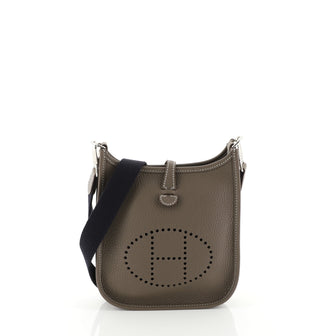 Hermes Evelyne Crossbody Gen III Clemence TPM Brown 4479003