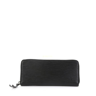 Louis Vuitton Clemence Wallet Epi Leather Black 4479202