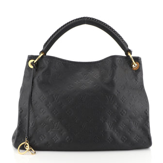 Louis Vuitton Artsy Handbag Monogram Empreinte Leather MM Blue 448031