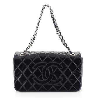 Chanel Timeless CC Flap Bag Quilted Glazed Calfskin Medium Blue 4480420