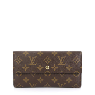 Louis Vuitton Sarah Wallet Monogram Canvas Brown 448045