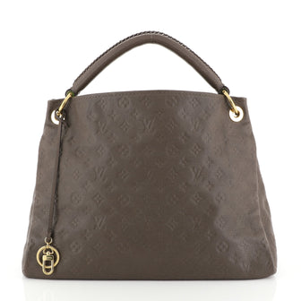 Louis Vuitton Artsy Handbag Monogram Empreinte Leather MM Brown 448154...
