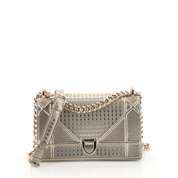 Christian Dior Diorama Flap Bag Cannage Embossed Calfskin Mini Gold 4482210