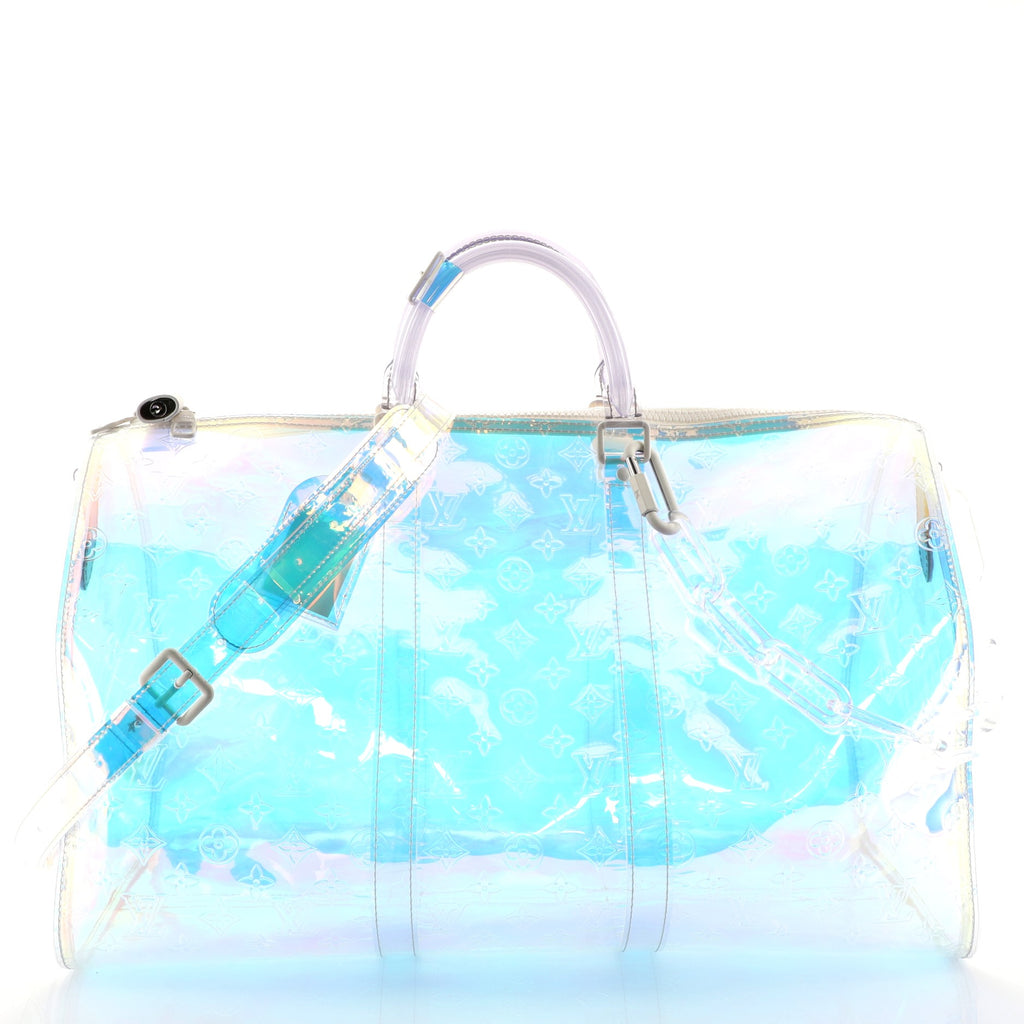 Louis Vuitton Monogram Prism PVC Keepall Bandouliere 50 Bag