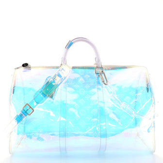 Louis Vuitton Keepall Bandouliere Bag Limited Edition Monogram Prism P...