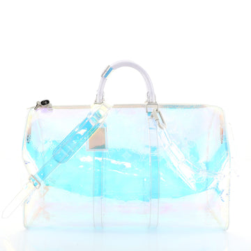 Louis Vuitton Keepall Bandouliere Bag Limited Edition Monogram Prism PVC 50