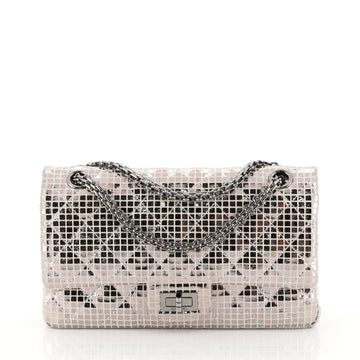 Chanel Mirror Reissue 2.55 Flap Bag Quilted Suede with Calfskin 225 Metallic 4485911