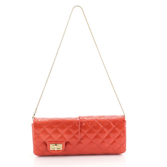 Chanel Reissue Reversible Clutch Quilted Patent Red 448791