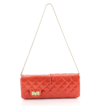 Chanel Reissue Reversible Clutch Quilted Patent Red 448791