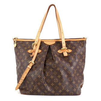 Louis Vuitton Palermo Handbag Monogram Canvas GM Brown 448891