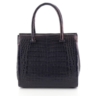 Nancy Gonzalez Tote Crocodile Small Blue 449051