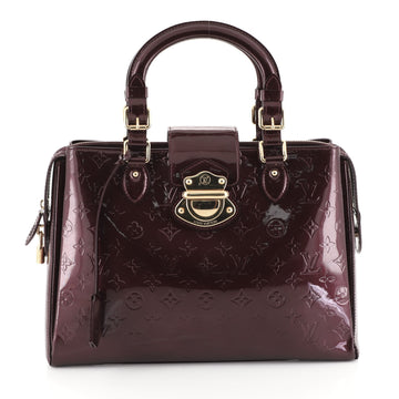Louis Vuitton Melrose Avenue Handbag Monogram Vernis Purple 449151